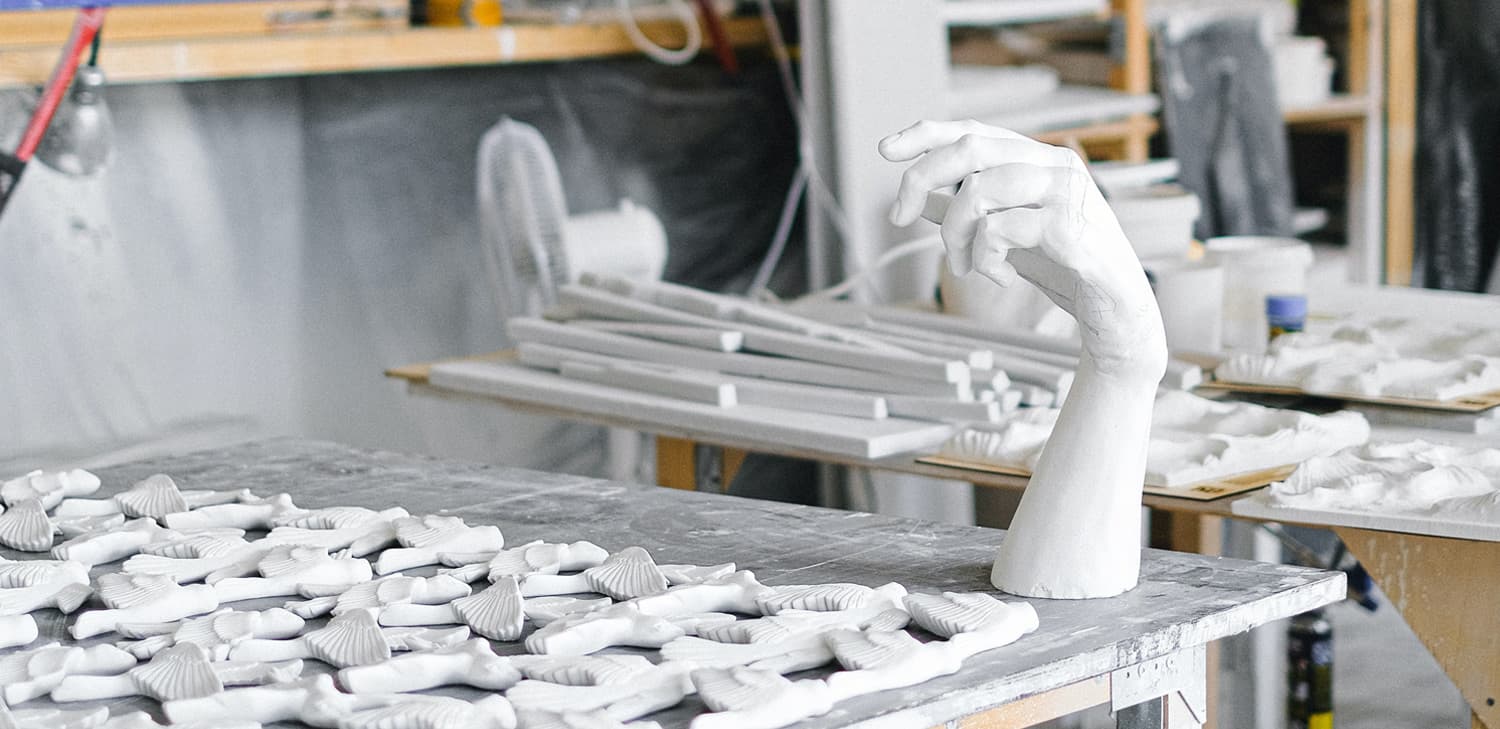 Interior of an art studio