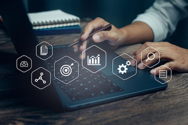 Futuristic cityscape with digital screens displaying SEO trends and AI algorithms, symbolizing the advanced landscape of Generative Engine Optimization 